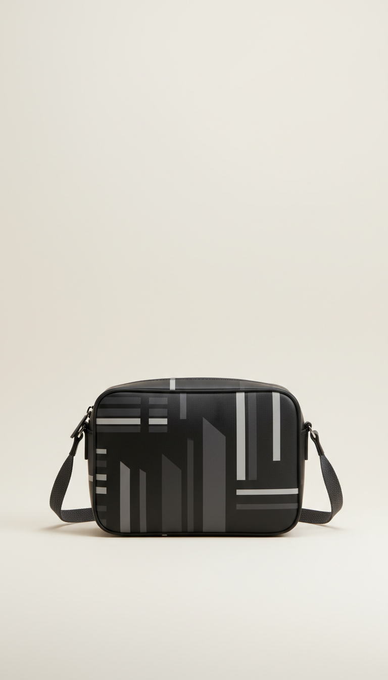 Sac bandoulière mini graphique noir onyx