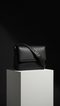 Sac épaule cuir Noir Absolu