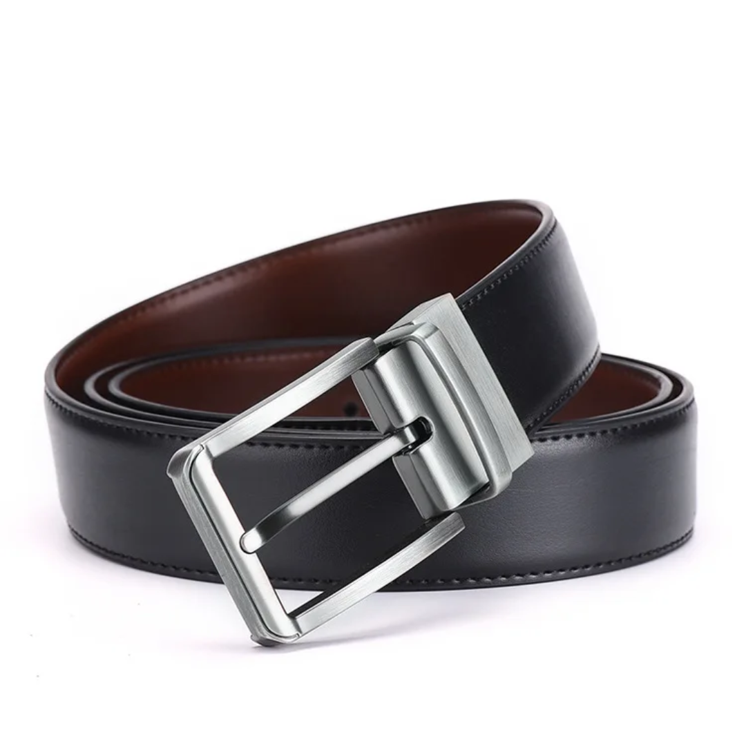 Ceinture réversible de luxe pour homme.