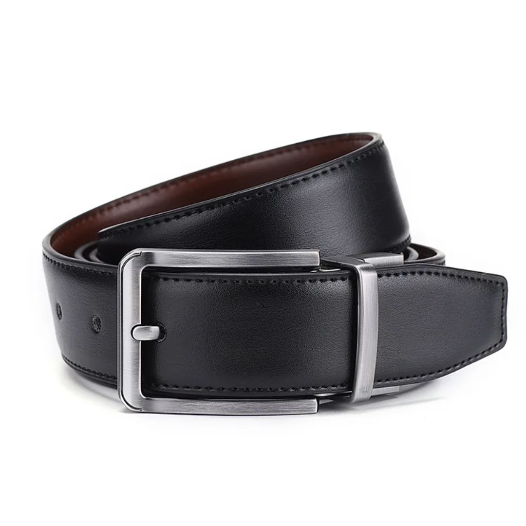 Ceinture réversible de luxe pour homme.