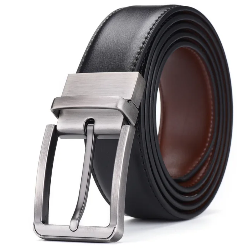 Ceinture réversible de luxe pour homme.